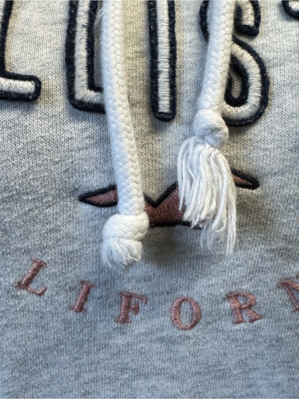 Hollister California Hoodie Women's M Heathered Oatmeal - Picture 9 of 9